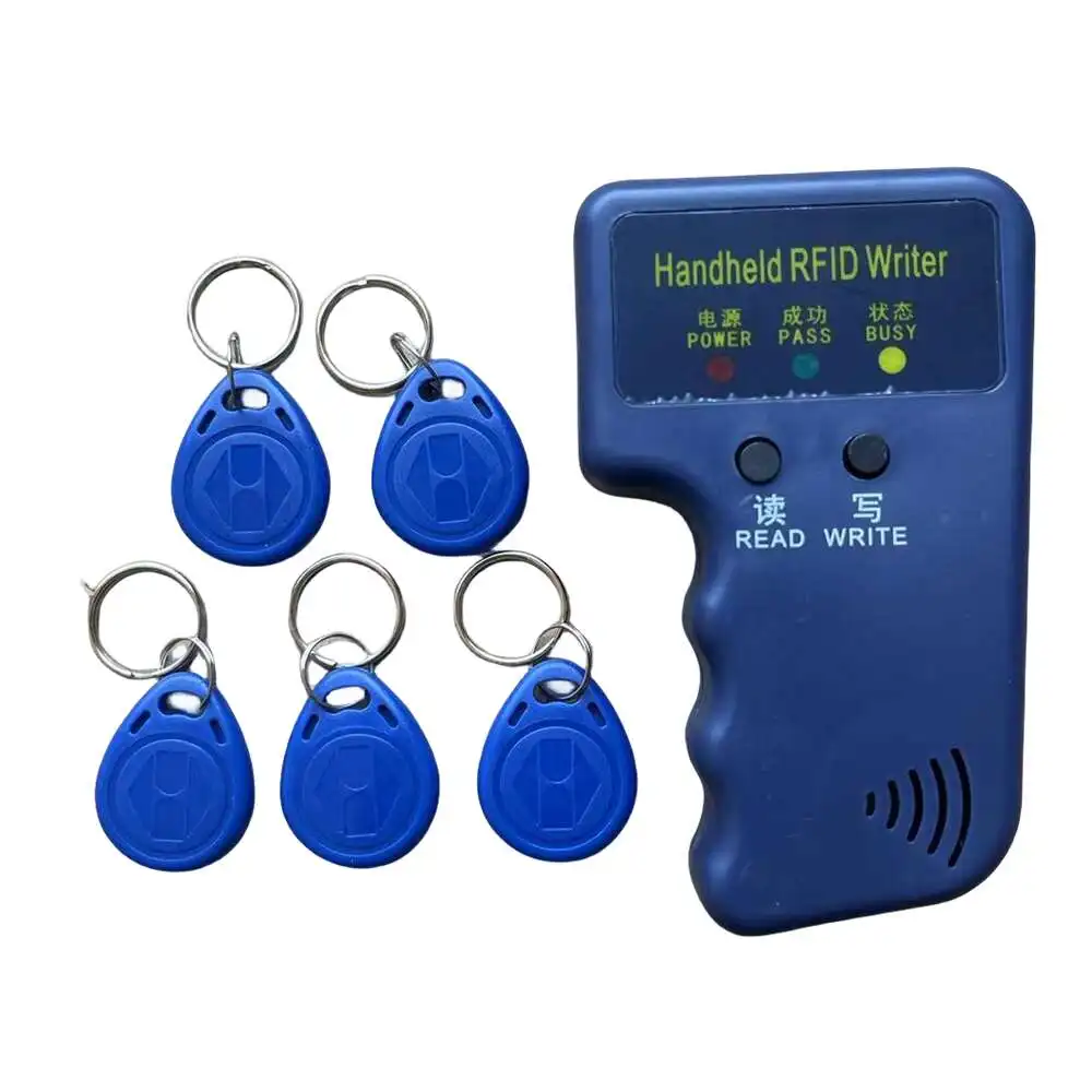 125KHz EM4305 T5577 RFID Handheld Copier Writer Duplicator Programmer Reader EM4100 TK4100 Rewritable ID Keyfob Tags