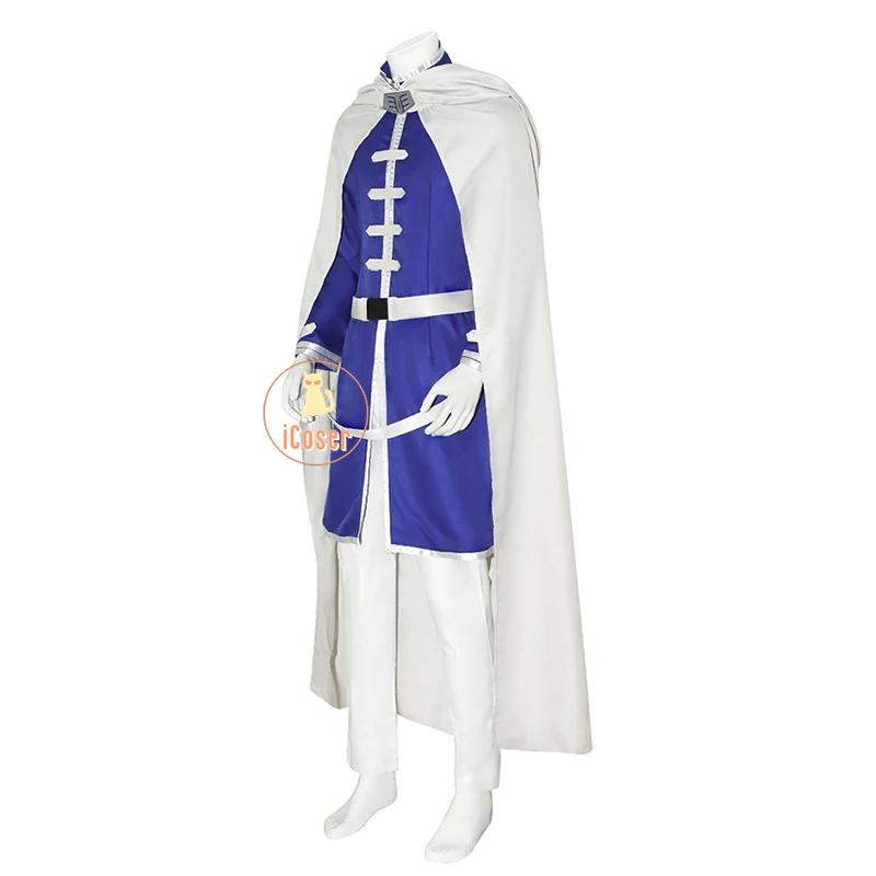 Himmel Cosplay Costume Wig Anime Frieren Beyond Journey's End Cloak Uniform Outfit Blue Hair Halloween Party Men Women Role Play