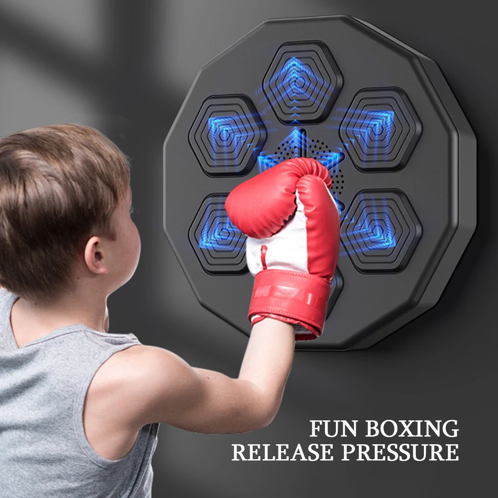 Electronic Boxing Training Target LED Light Music Boxing Machine Bluetooth Rechargeable Practice Wall Target Boxing Equipment