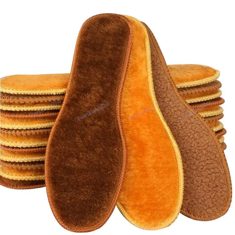 NEW Winter Plush Warm Insole for Shoes Thicken Snow Boots Shoe Sole Thermal Insert Sports Running Insoles Men Woman Heating Pads