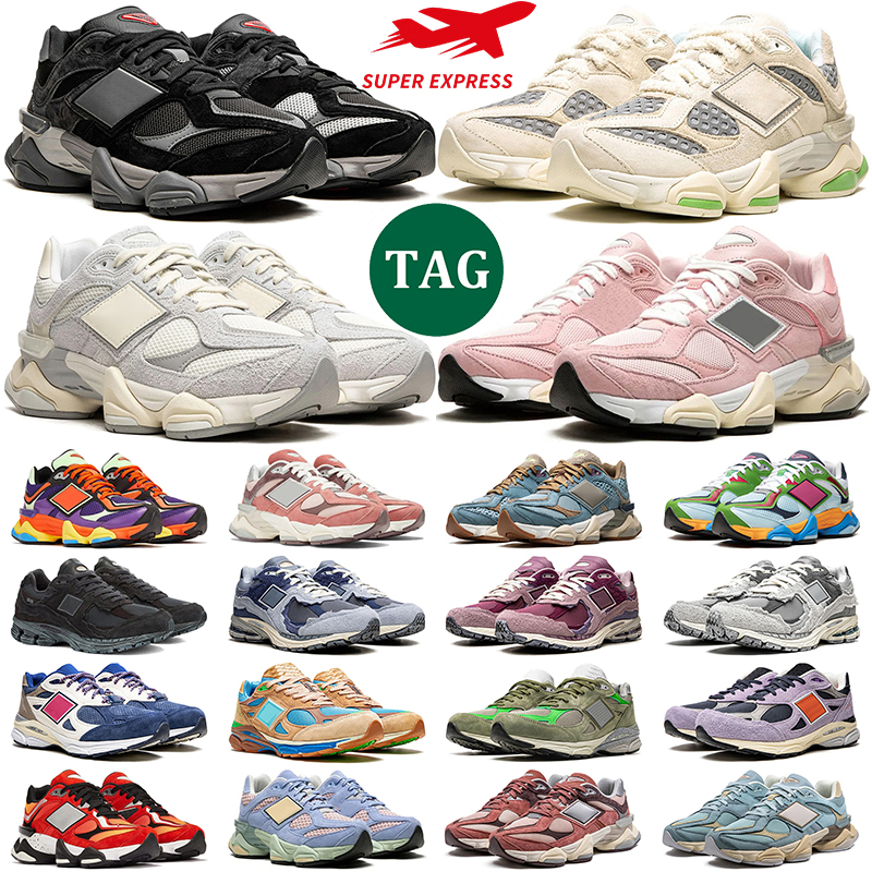 9060 running shoes 2002r for men women Black Castlerock Sea Salt 1906r Beige Cream White Gold 990 Brown Olive mens trainer