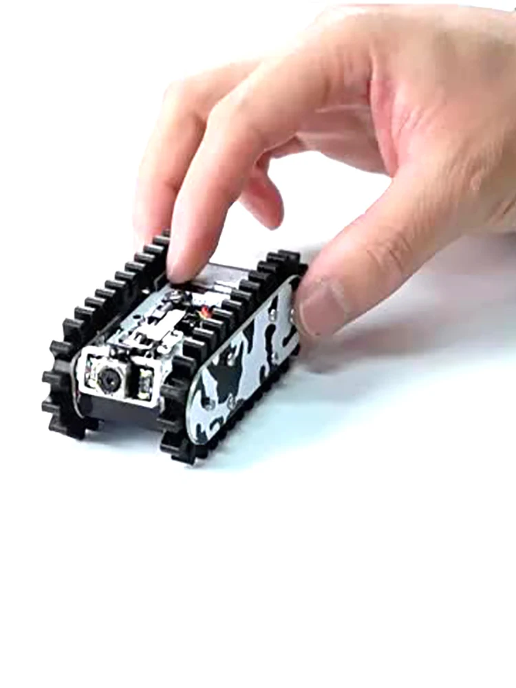 Mini Esp32 RC Tank Model Metal Tractor Crawler Balance Car Mount Truck Robot Chassis for ESP32 Robot Car APP/Handle Control Tank