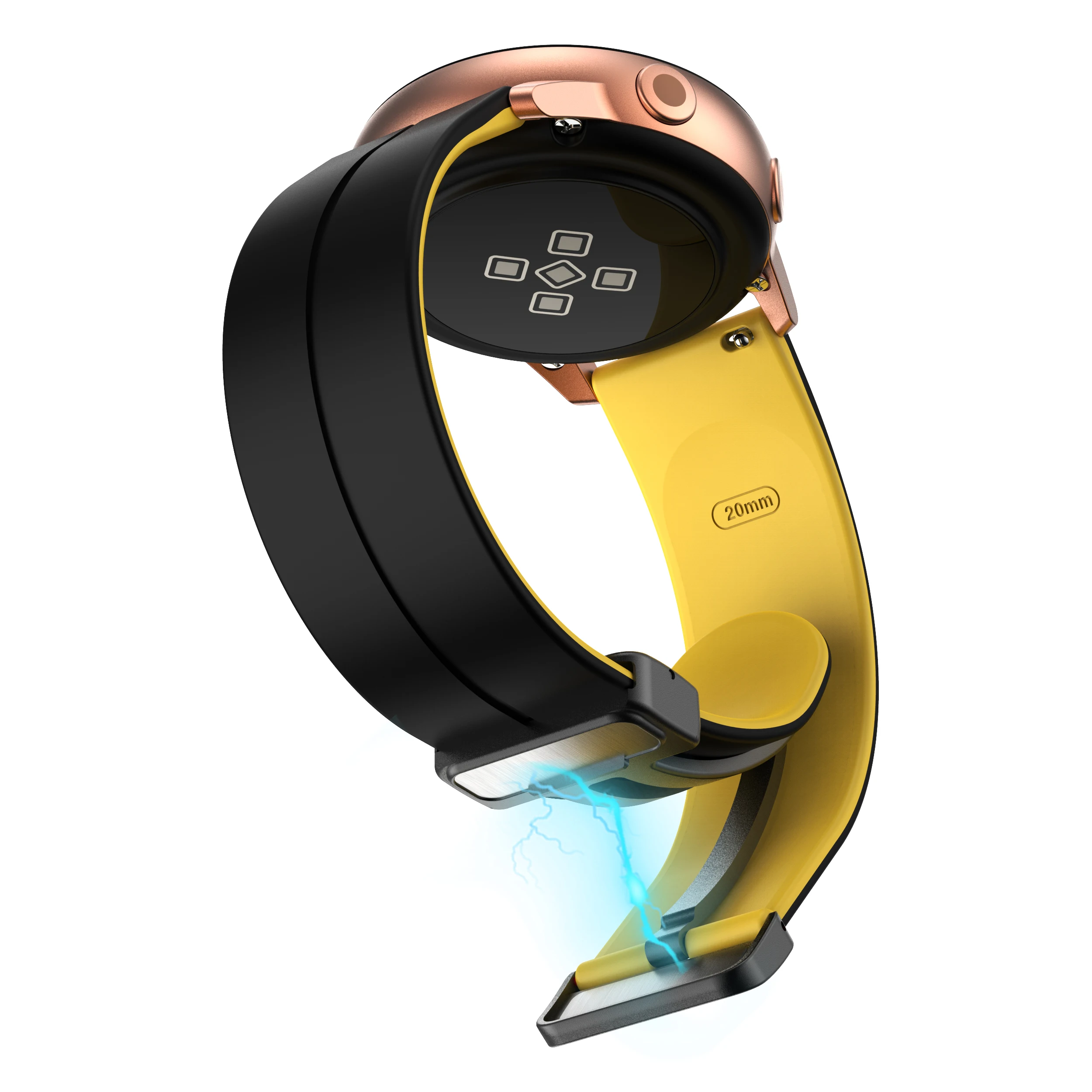 For Xiaomi Amazfit GTR 4 3 GTR3 Pro 2 2e Silicone Watchband Bracelet Magnetic Buckle Watch Strap For Amazfit GTR 47mm Wristband