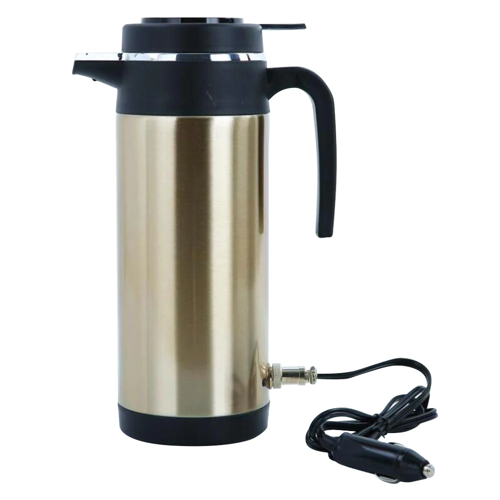 1200 ML Portable Water Heater Car Hot Kettle 120/240 W 12/24 V Car Truck Water Heater Auto Shut Off Fast Boiling for Travel Home