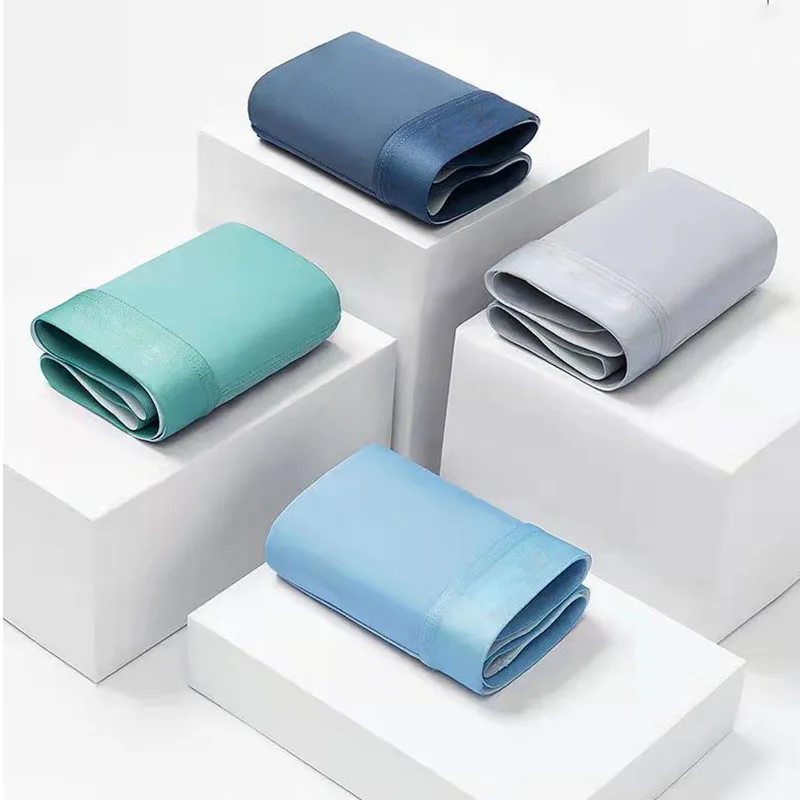 3Pcs/Lot Boxers Briefs Men Boxer Underwear 2025 Transparentes Hombre Panties Shorts Lingerie new Summer Ice Silk Underpants