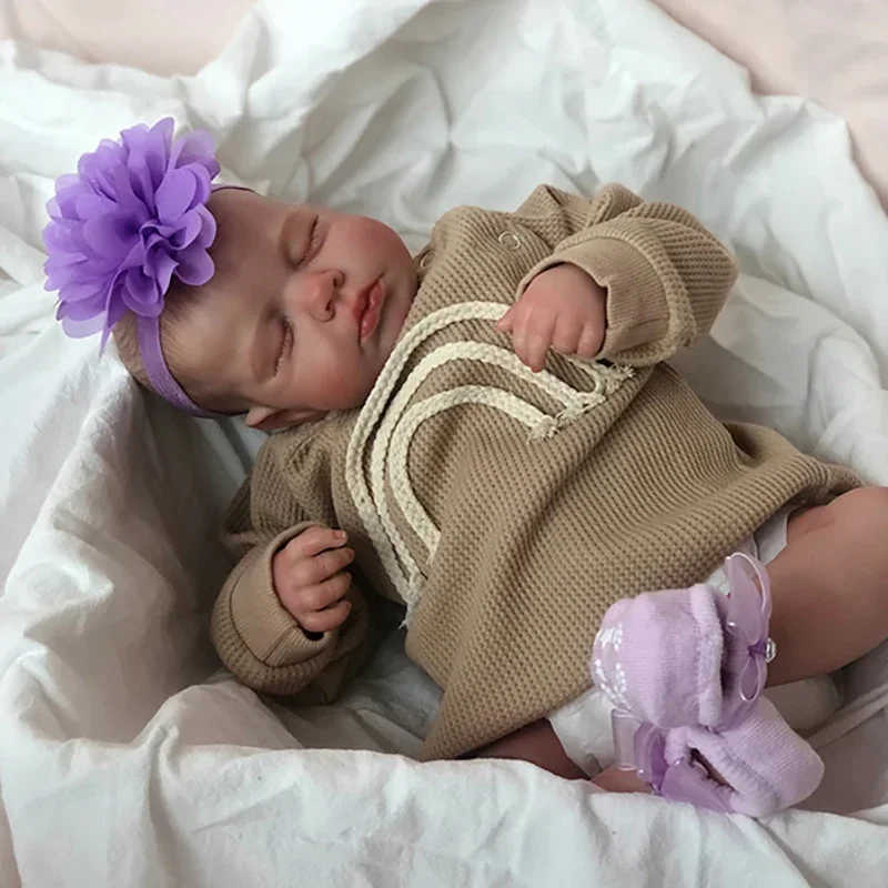 19inch Loulou Finished Doll Size Already Painted Kits Very Lifelike With Many Details Veins same As picture with Extra Body