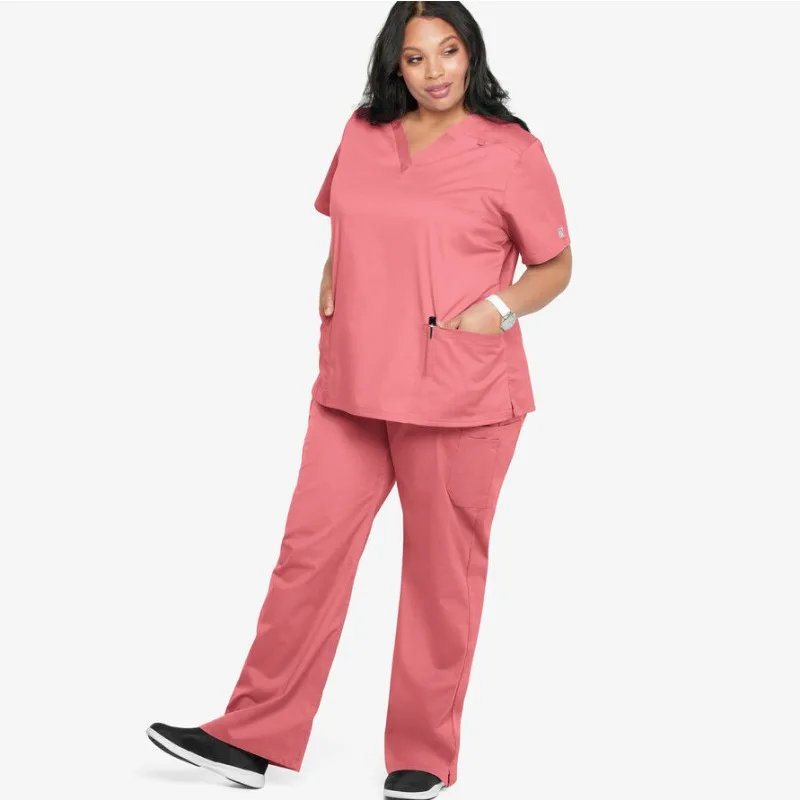 Medical Women new Stretch Work Uniforms Easy Fit Scrubs Tops Pants Jogger Set 2025 Hospital Nurse Uniform Dentist Overalls