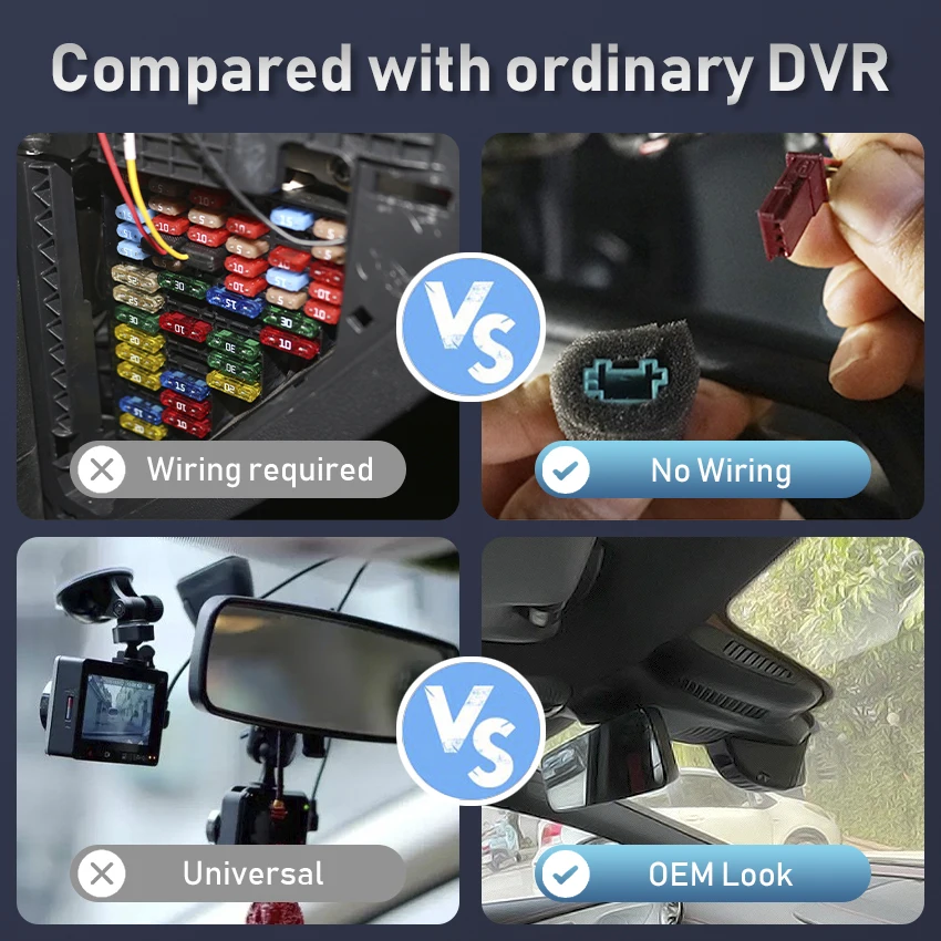 4K Plug and play Car DVR Video Recorder Dash Cam Camera For Mercedes-Benz E Class E200 E300 E320 E320L E350 GT50 w212 w213 w207
