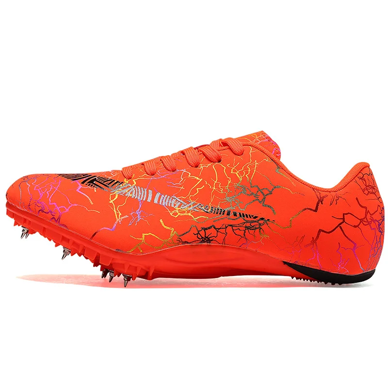 Men's Tracking Shoe Adult Athletics Spikes Shoes Running Professional Nails Sneaker Children Racing Match Sport LightWeight 2024