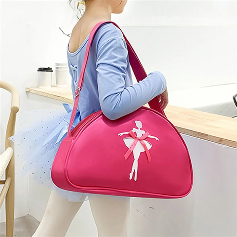 New Durable Ballet Bag Pink Girl Ballet Sport Dance Shoulder Bag Baby Bag Polyester Handbag Cloth Storage