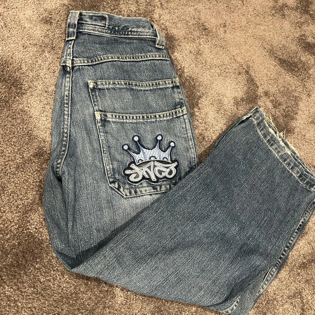 Y2k Baggy Jeans Men Women Jnco Vintage Hip Hop Ripped High Waisted Denim Trousers Slouchy 2025 Haruku Wide Leg new Pants Streetwear