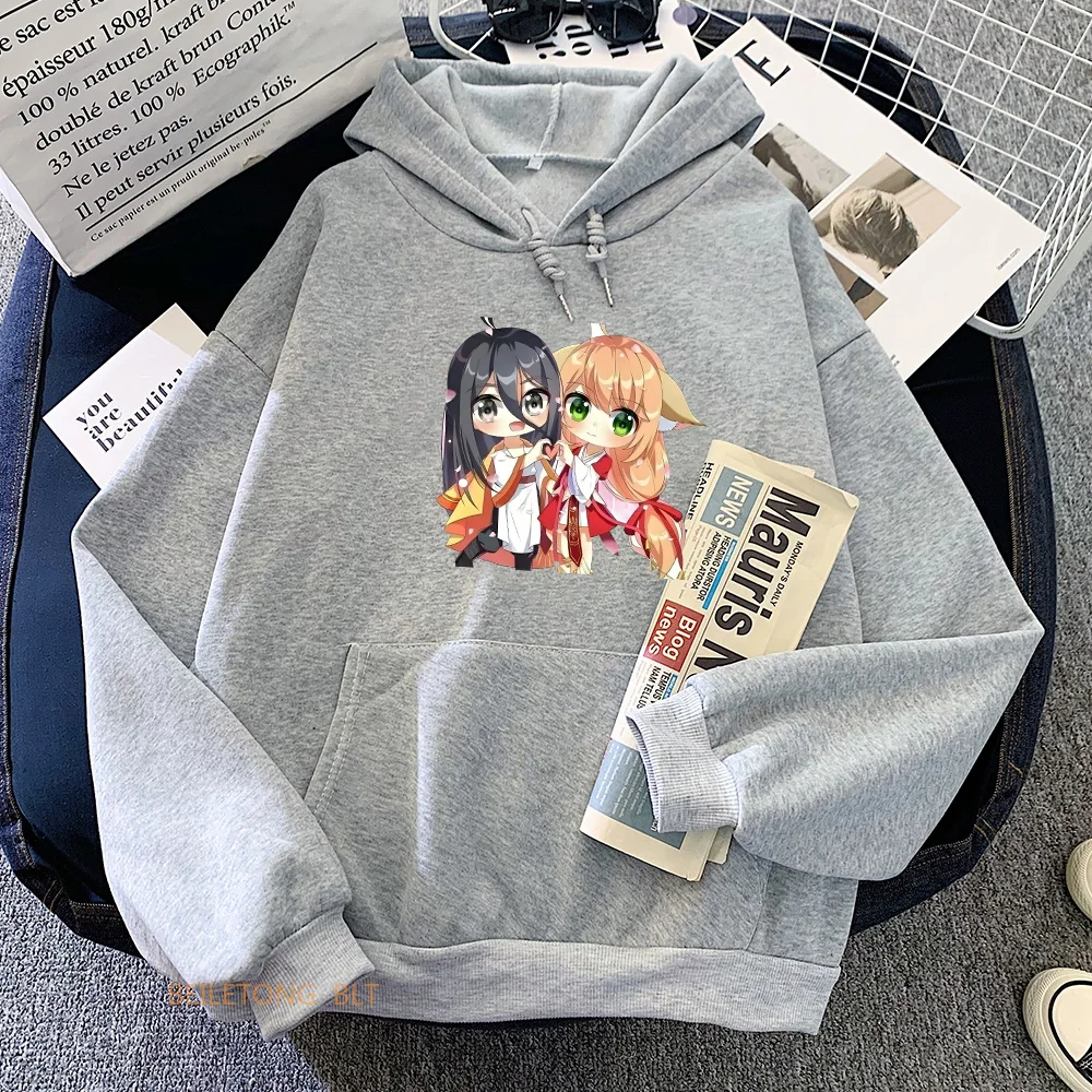 Fox Spirit new Matchmaker Anime Hoodies Women Clothing 2025 Regular Fit High Street Long Sleeve Sweatshirts Autumn/Winter Modern Sweater