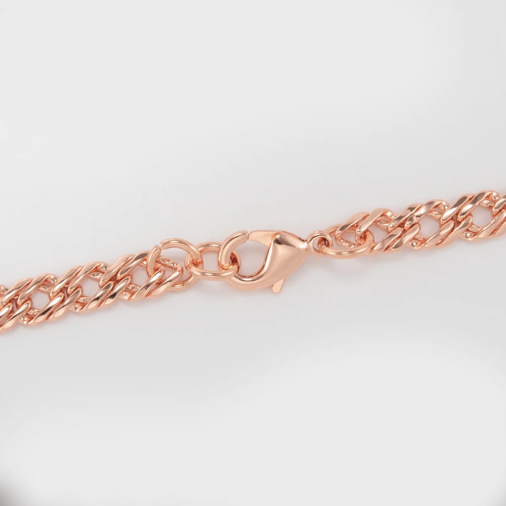 Vinterly Cuban Chain Pure Copper Bracelets for Men Women Adjustable Lobster Clasp Punk Anti-scratch 7-10.5 Inch Jewelry Charm