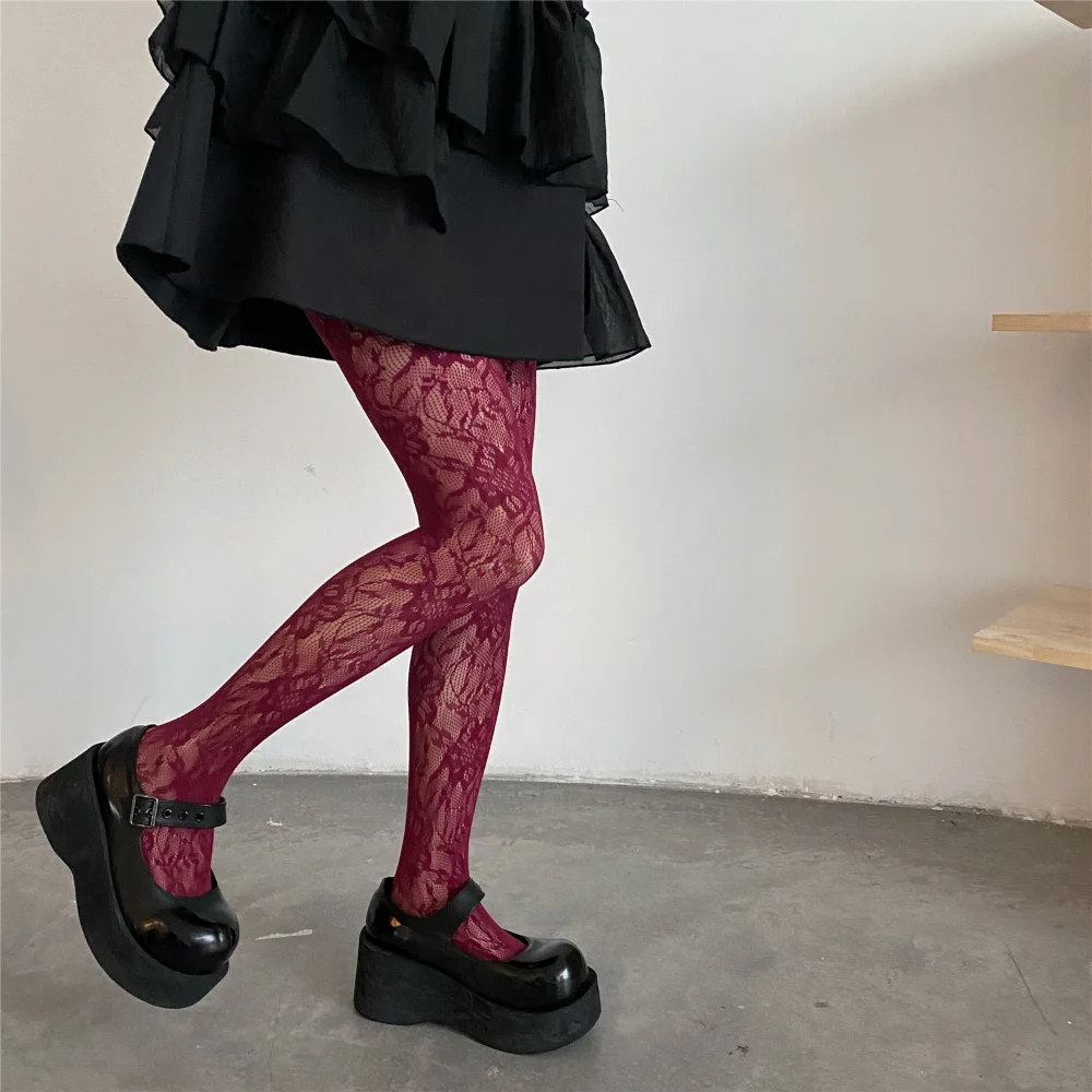 Blue Women Lingerie Hosiery Body Stockings Pantyhose Tights Sexy Women Pantyhose Hollow Out Fishnet Thigh High Stockings Tights