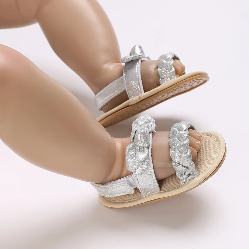 0-18 Months Baby Girl Summer Sandals Cute 2025 Bow Non-Slip Rubber Sole Infant Babies new Kids First Walkers Sandals 4 Colors