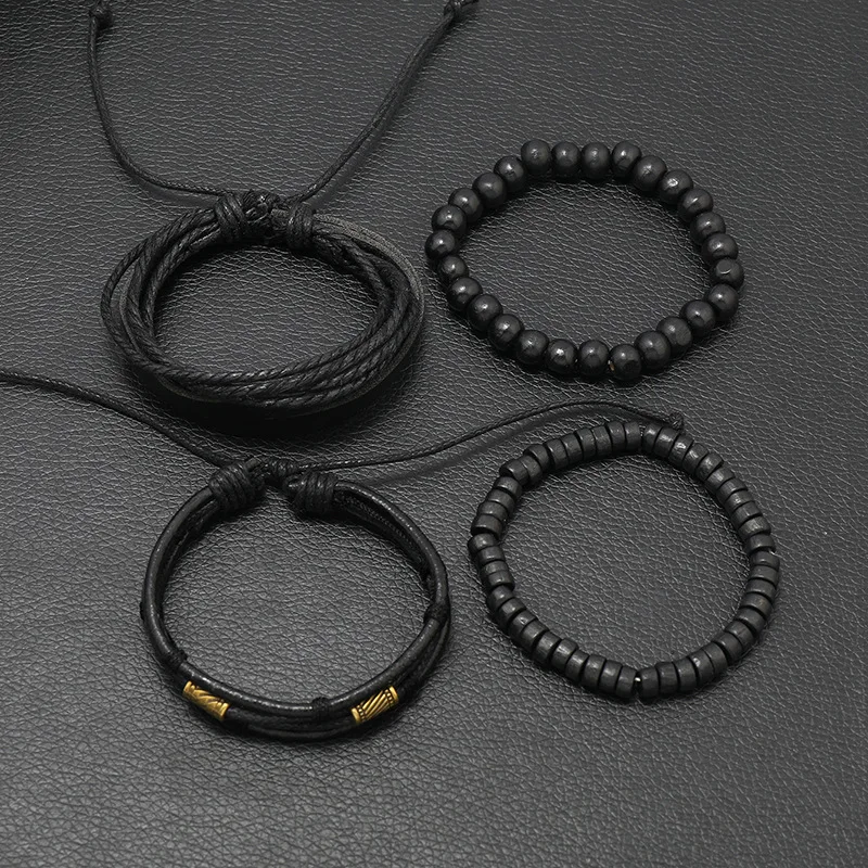 Handmade DIY Leather Bracelet For Men with Multi-layer Woven Leather for Men and Women's Universal Leather Bracelet DIY Jewelry