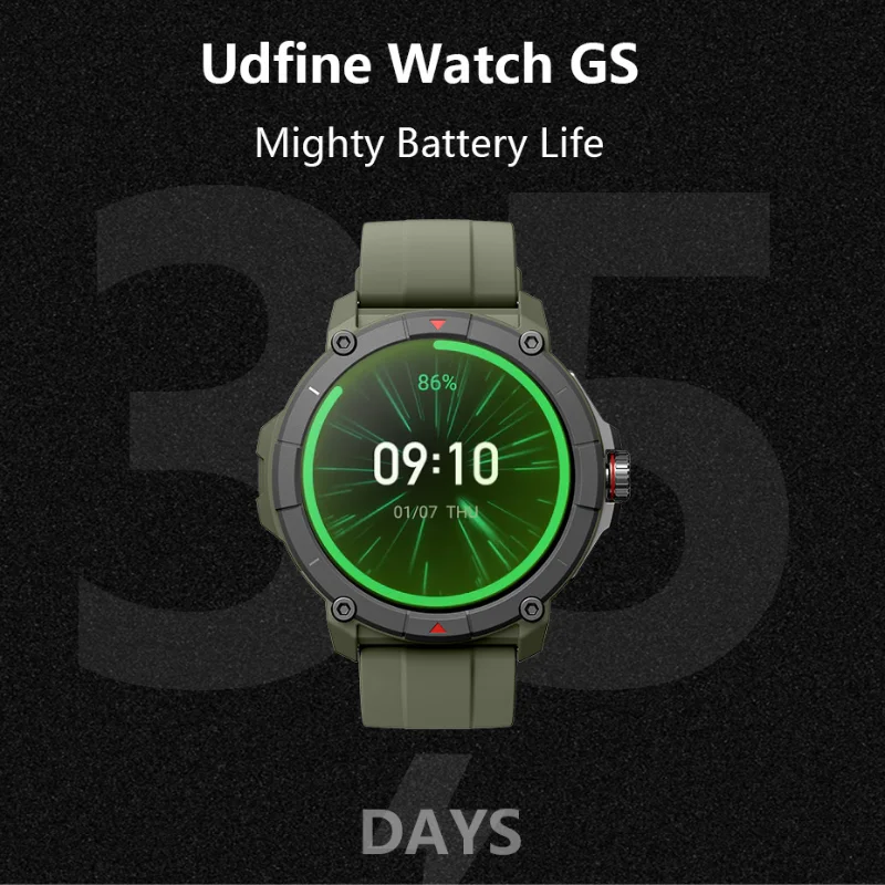 Udfine Watch GS 1.38" HD Display Bluetooth Calling Alexa 50M Waterproof GPS Smartwatch for man and Woman Double Straps