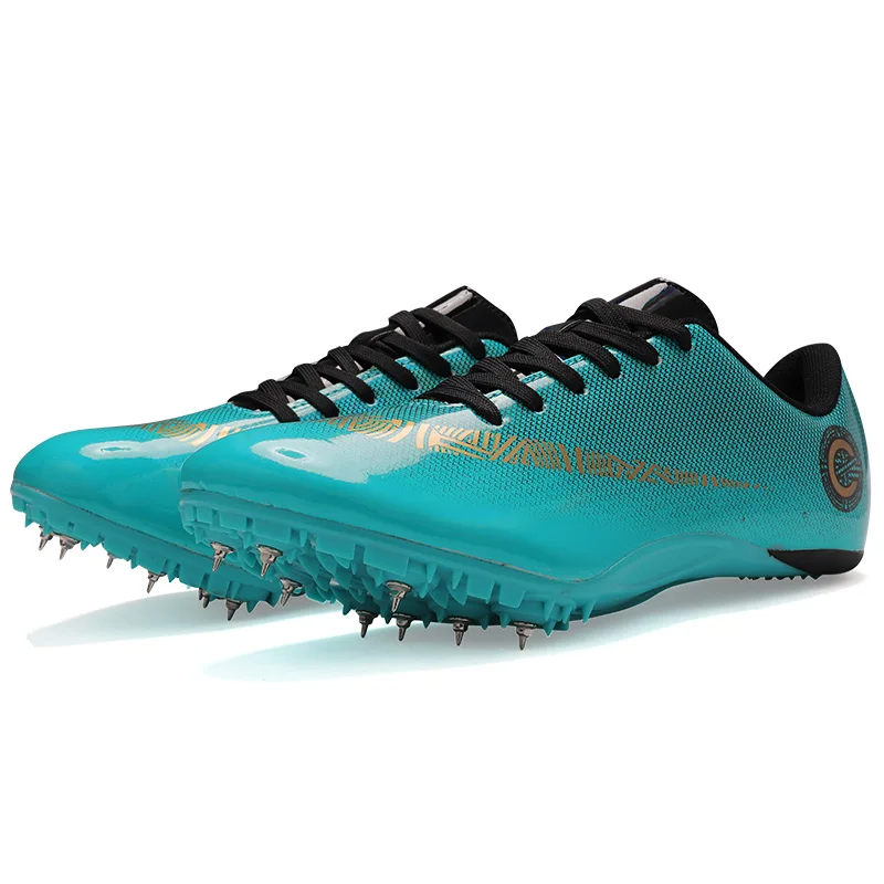 Men's Tracking Shoe Adult Athletics Spikes Shoes Running Professional Nails Sneaker Children Racing Match Sport LightWeight 2024