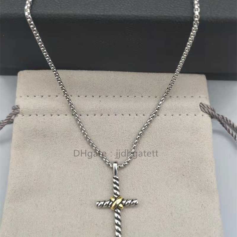 Fashionable Men Jesus Cross Necklace Gold 18K Plated X Luxury Pendant Hip Hop Designer Jewelry Necklaces for Jewelry Party Anniversary Gift Wholesale