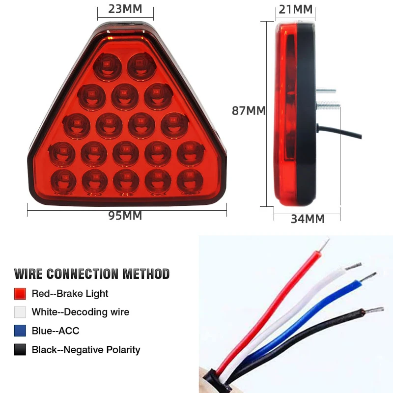 F1 Style Strobe Led Brake Pilot Lights Rear Tail Lights Flash Auto Warning Reverse Stop Safety Lamps DRL 12V For Car Motorcycle