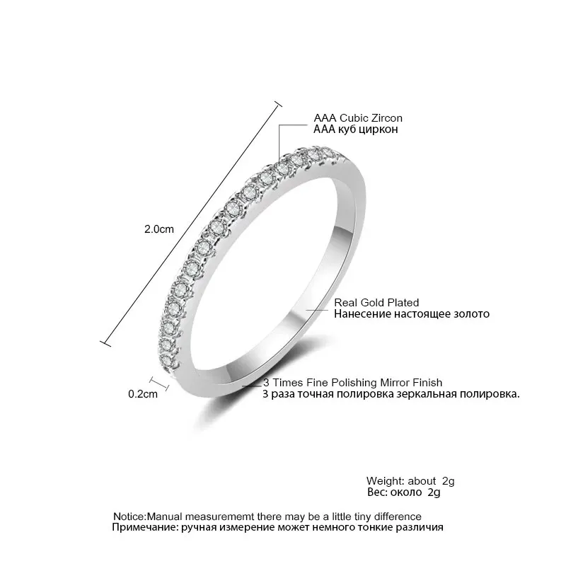 2pcs Luxury Geometric Big Clear AAA CZ Cubic Zirconia Decor Silver Color Ring For Women Multipack Wedding Jewelry Gift