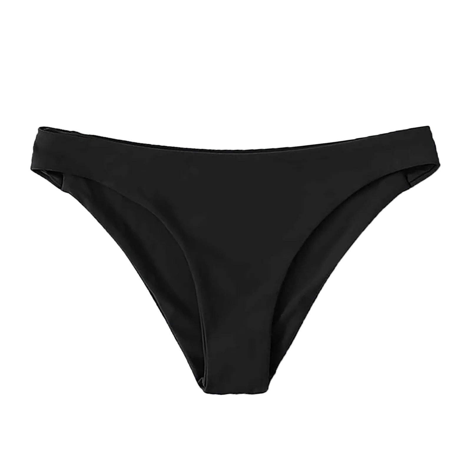 new Women's Bikini Bottoms High 2025 Cut Swimsuit Bottom Solid Color Mid Waist Swim Bottoms Men Swim Short Bikini Skirt