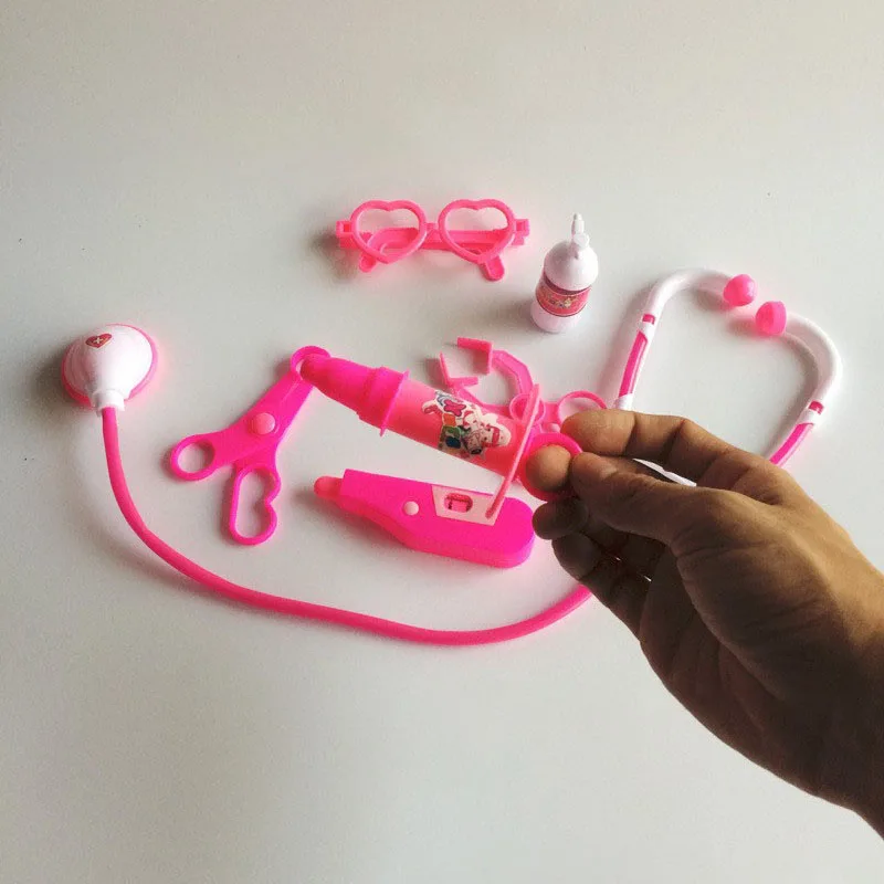 7Pcs Kids Play Doctor Game Early new Educational Toys Children Simulation Hospital Pretend 2025 Doctors Kit Child Stethoscope Cosplay Toy
