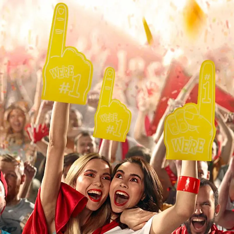 Foam Finger Universal Large Foam Hand For Sports Cheerleading Inspiring Colorful And Comfortable Sports Fan Accessories