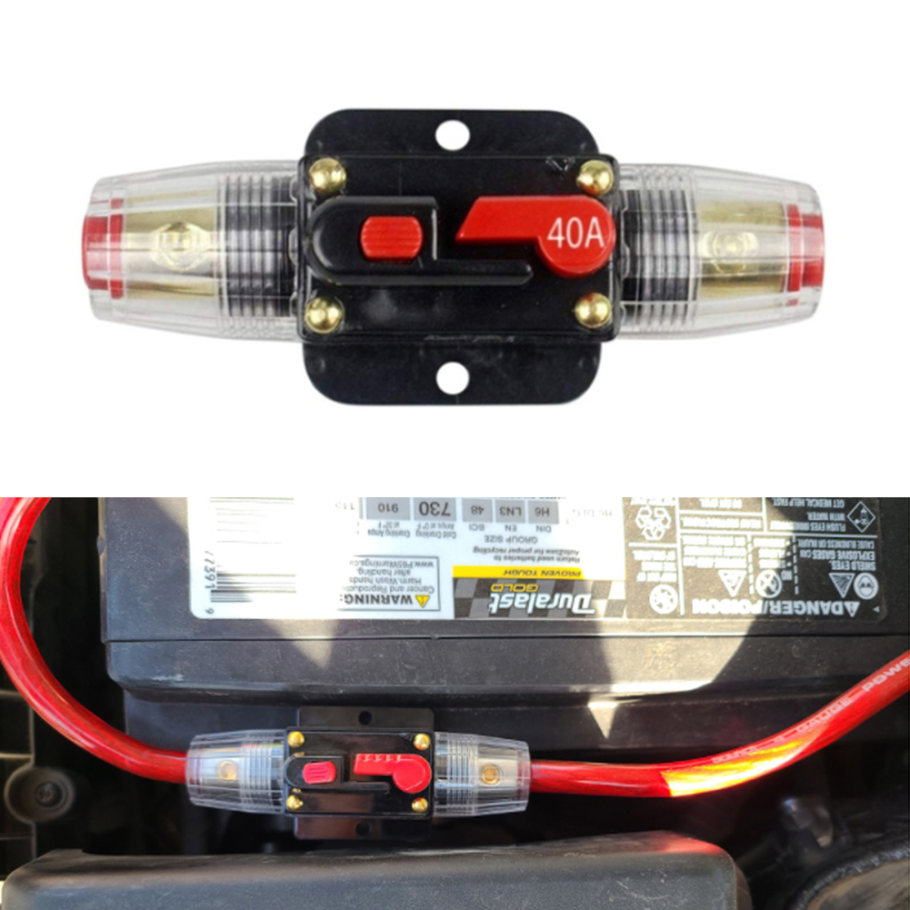 30-150A Circuit Breaker Automatic Reset Car Power Insurance Switch Fuse Holder