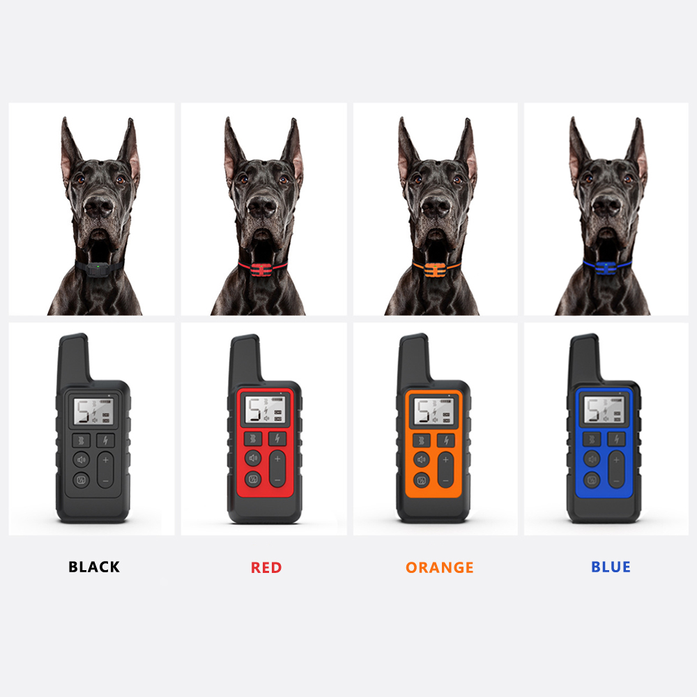 1PC Dog Training Collar/Portable Remote Control Electric Bark Stopper Waterproof Pet Training Device With Beep Shock