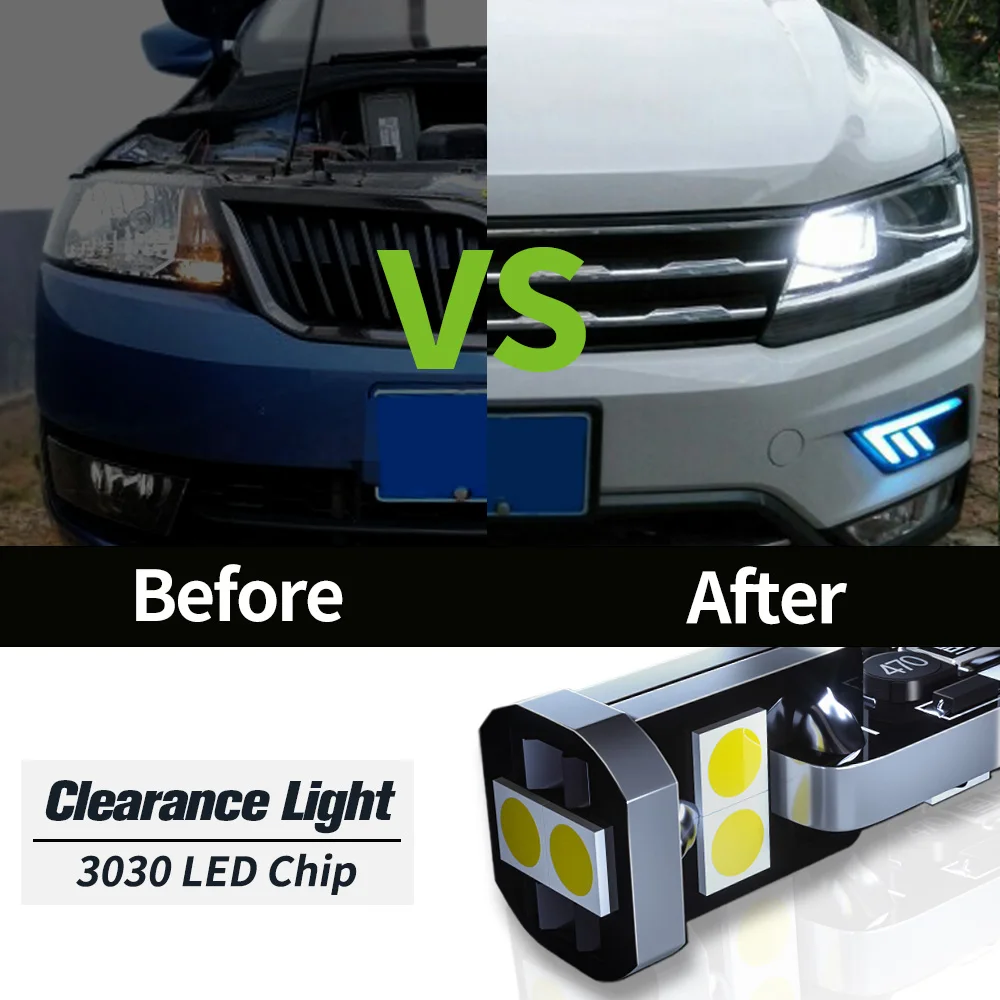 2pcs For Chrysler PT Cruiser 2000-2010 LED Parking Light Clearance Lamp 2001 2002 2003 2004 2005 2006 2007 2008 2009 Accessories