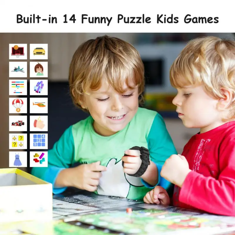 Kids Smart Watch With 24 Games Pedometer Toddler Watch With Dual Camera Electronics Educational Toys Smart Watches