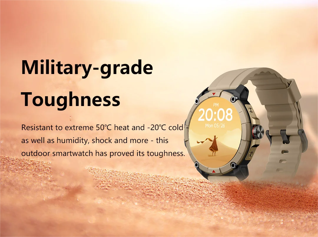 Udfine Watch GS 1.38" HD Display Bluetooth Calling Alexa 50M Waterproof GPS Smartwatch for man and Woman Double Straps