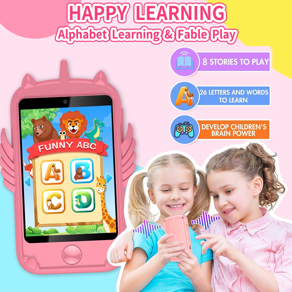 Children Smartphone 2G Camera Video Record Music Play Pedometer new 19 Games Habit 2025 Tracking Girls Boys Clock Smart Watch Kids