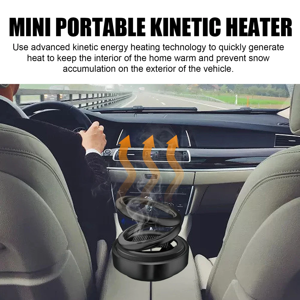 Mini Portable Kinetic Molecular Car Heater: Automotive Windshield Defroster for Winter Ideal Auto Accessory for Cold Weather