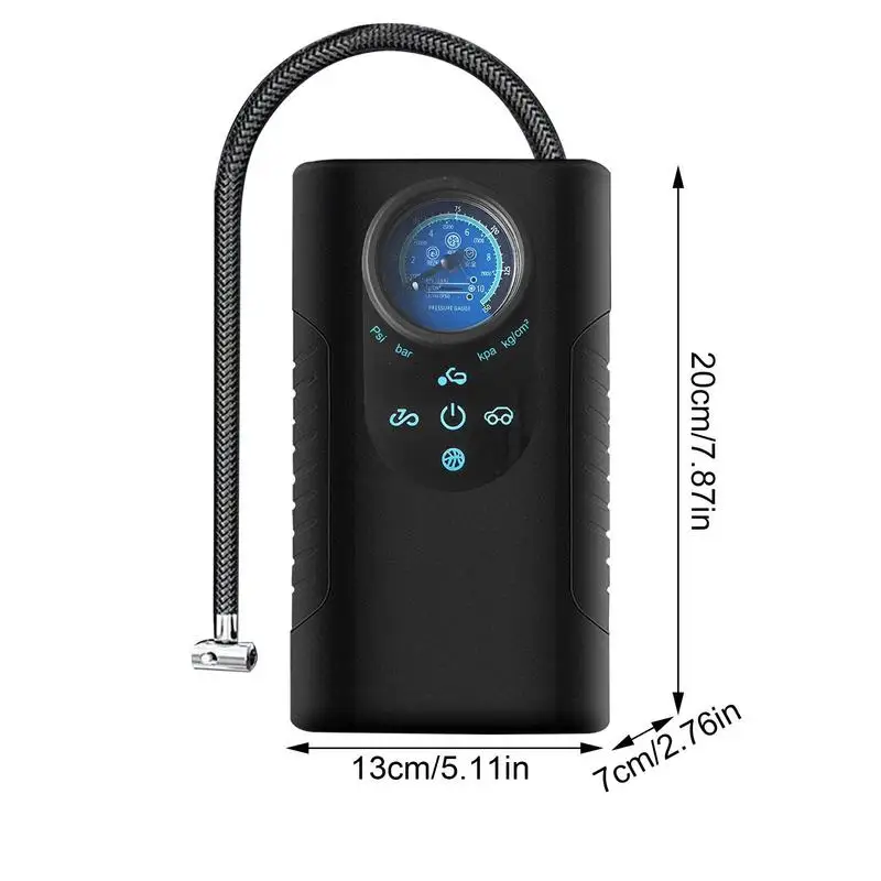 Portable Car Air Pump Auto Inflatable Electric Digital Wheel Pump With Led Light Car Tyre Inflator For Car Bicycle Balls
