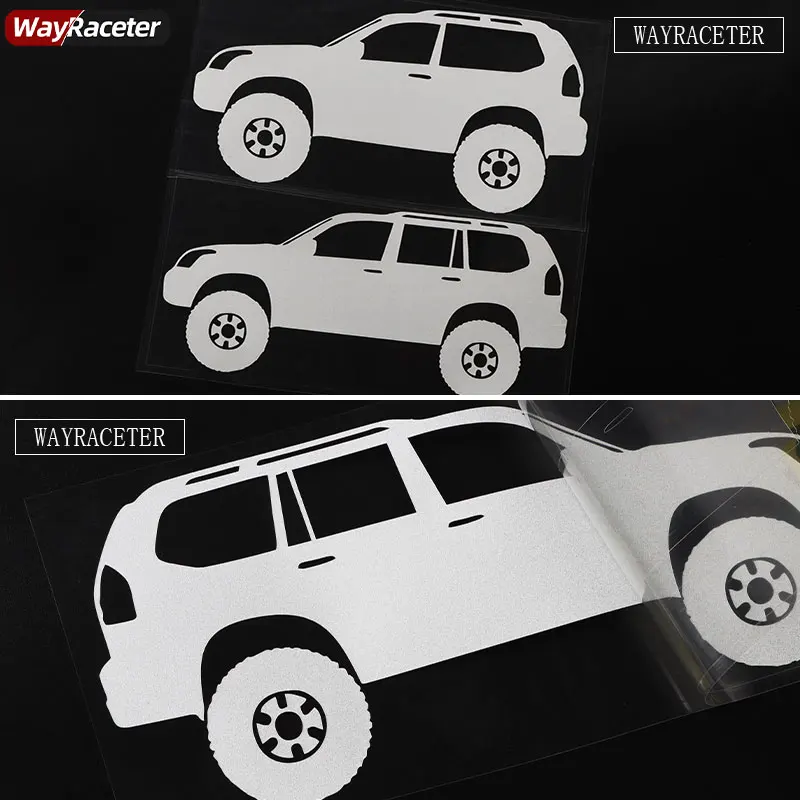 Car Window Sticker Auto Graphics Door new Body Bumper Reflective Vinyl Decal For Toyota Land Cruiser 2025 Prado 120 J120 GX470 FJ120