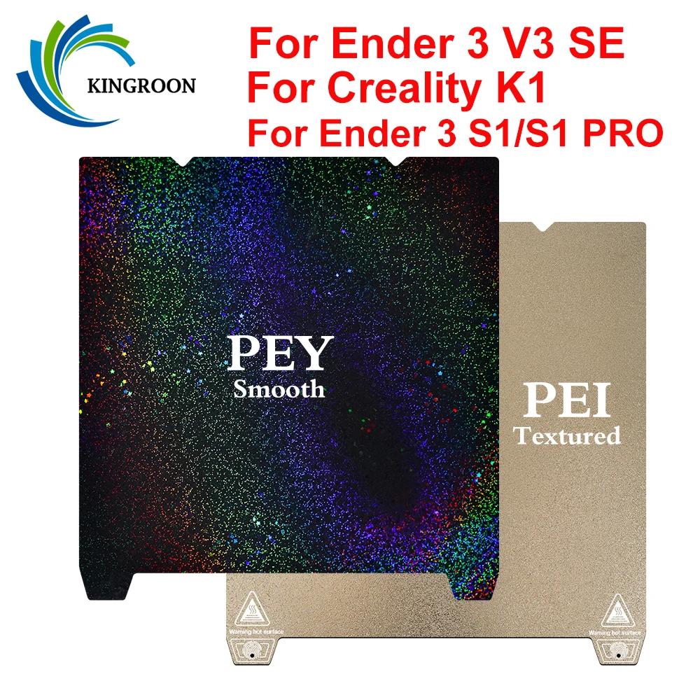 For Ender 3 V3 SE Upgrade Bed 2025 PEY/PEO/PET+PEI Sheet Double Side Heatbed new 235mm Magnetic Base Build Plate For Creality K1
