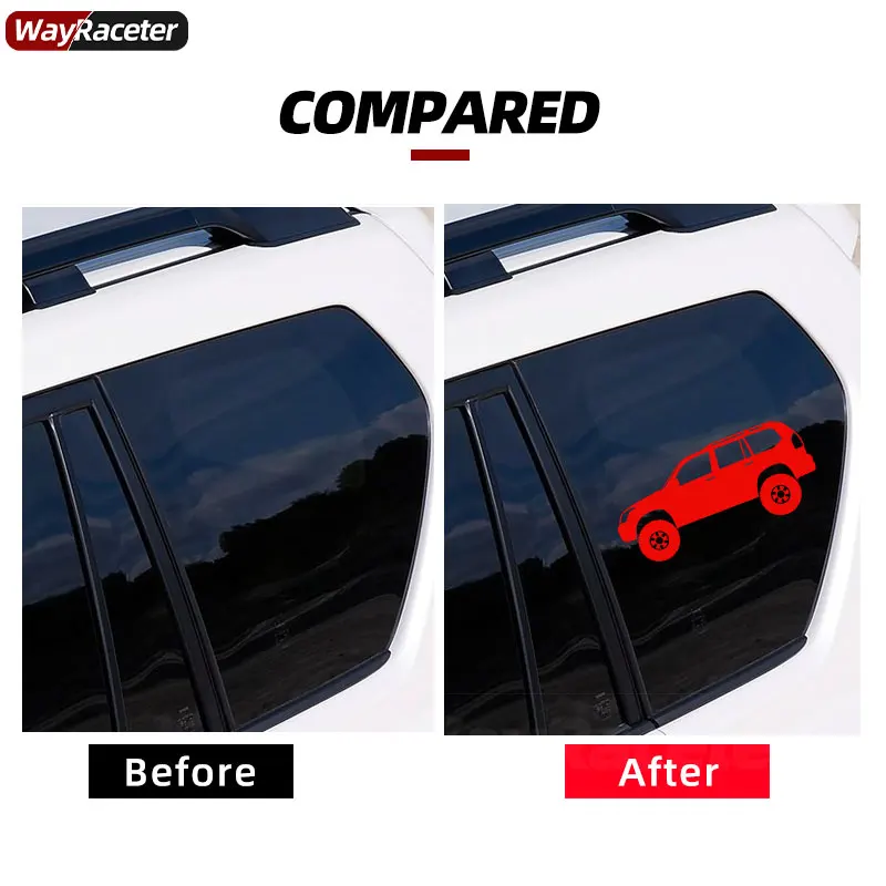 Car Window Sticker Auto Graphics Door new Body Bumper Reflective Vinyl Decal For Toyota Land Cruiser 2025 Prado 120 J120 GX470 FJ120