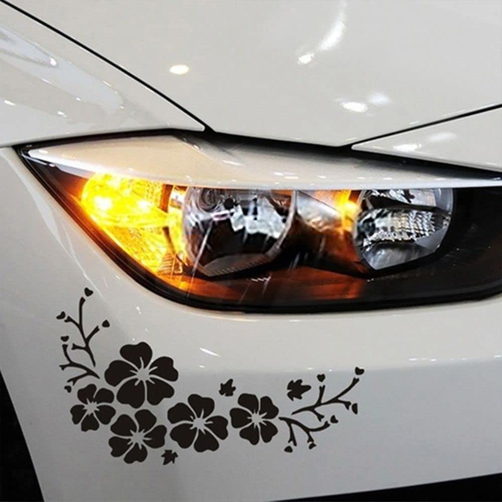 New Car Body Flower Decal Auto Window Bumper Door Scratch Cover Decals Truck Moto Styling Vinyl Sticker Blossom Decor