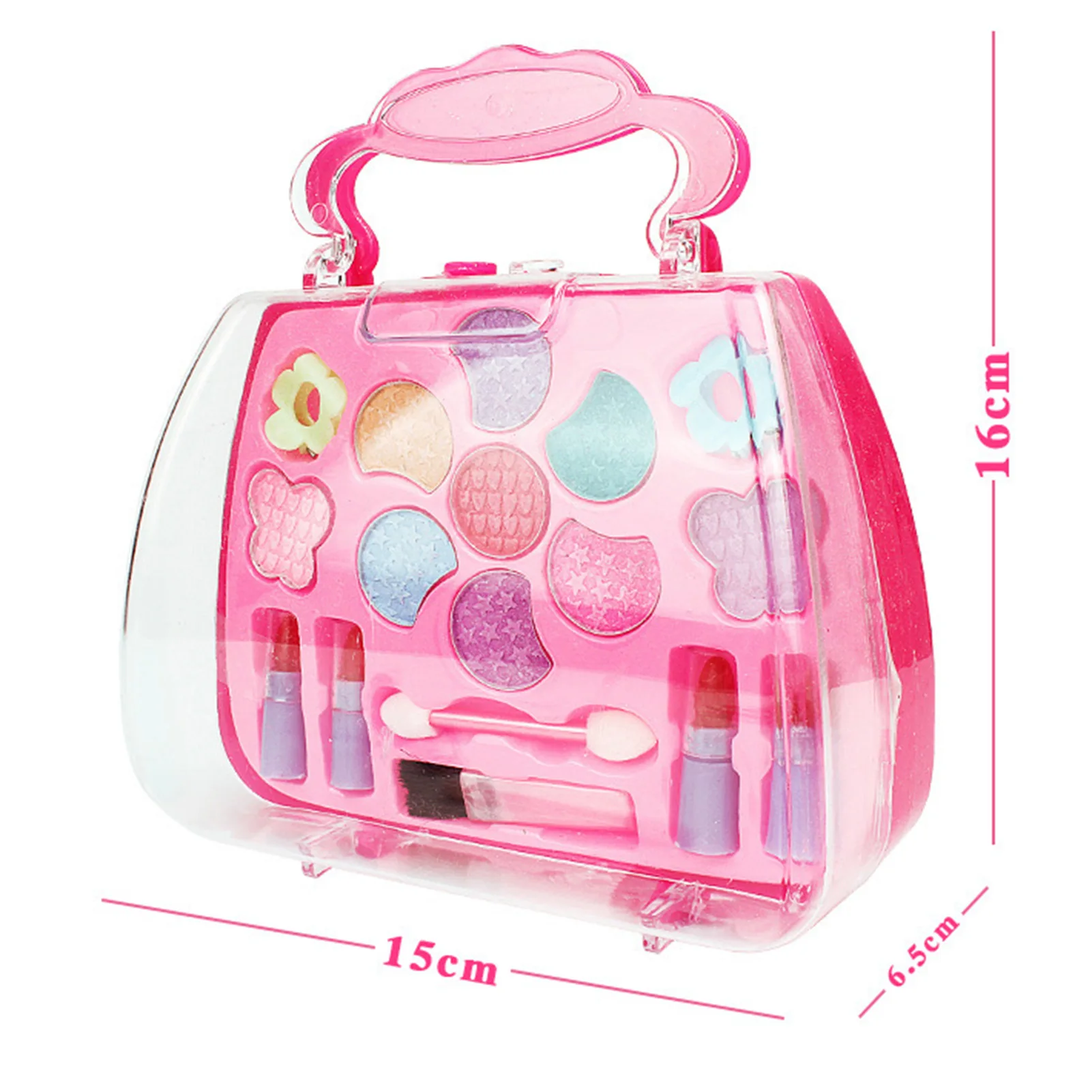 Little Girls Real Make Up Set Washable & Non-Toxic Real Makeup Girl Toys for Toddler Girls Age 4 5 6