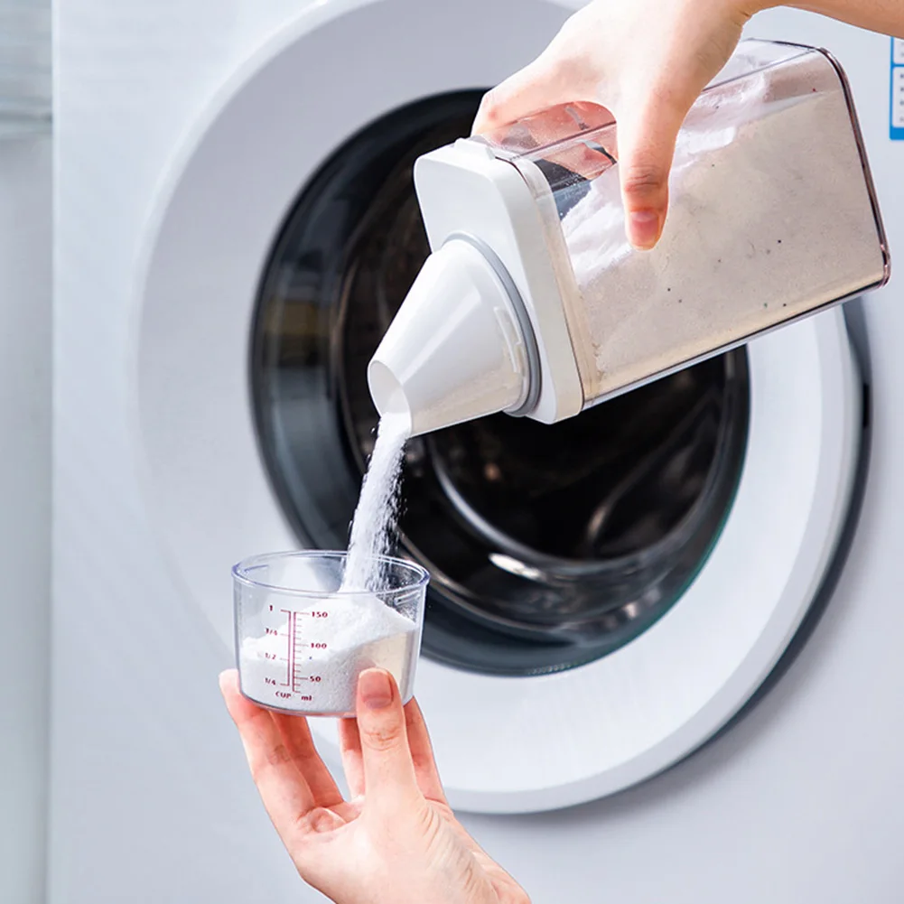 1Pcs Refillable Laundry Detergent Dispenser Empty Tank 700ml/1100ml/1500ml/1900ml For Powder Softener Bleach Storage Container