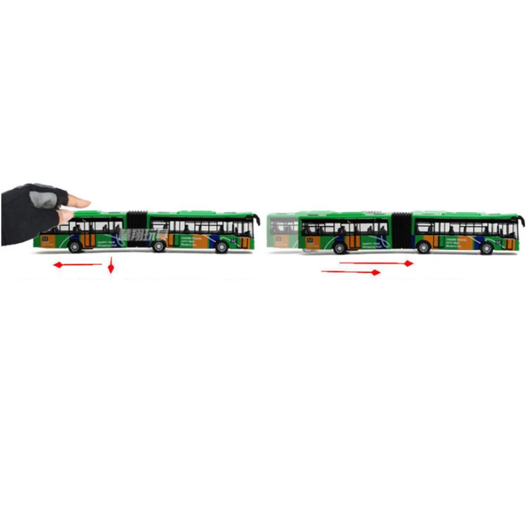 Blue/Red/Green 1:64 18cm Baby Pull Back Shuttle Bus Diecast Model Vehicle Kids Toy New
