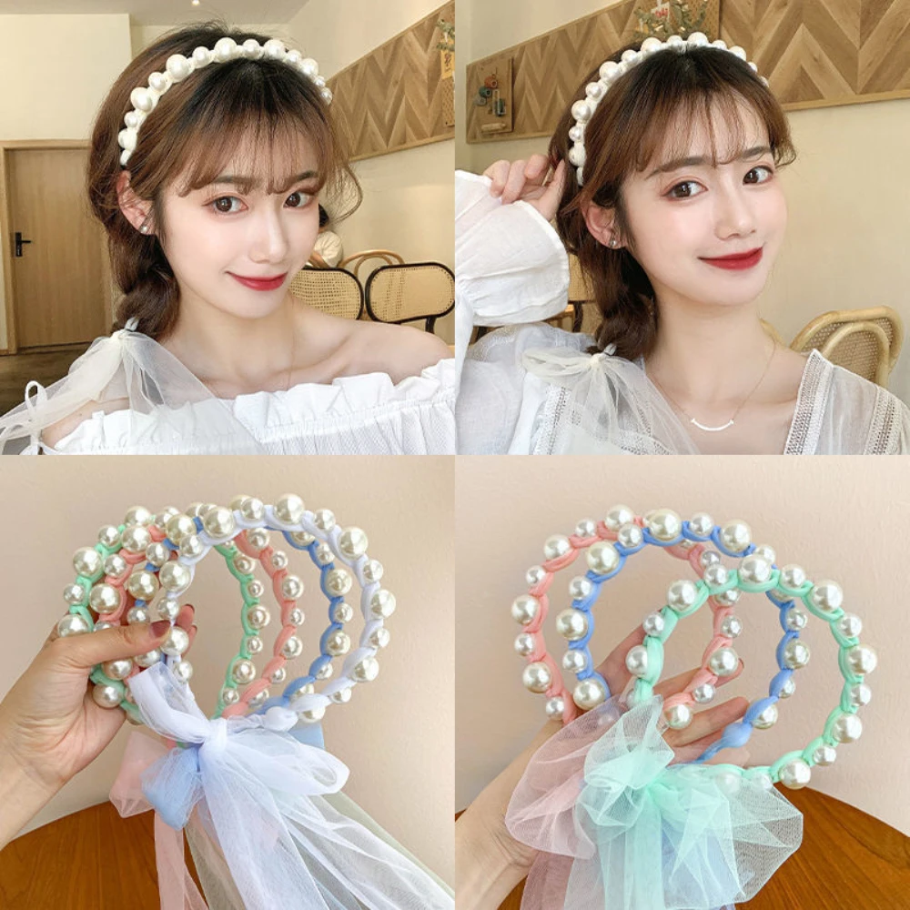 Hoofdband For Women New Girl Butterfly Parel Tassels Kinderen Streamer Haar Accessoires Cute ddmysmile Prinses Hoofdband Haar Clip Smile