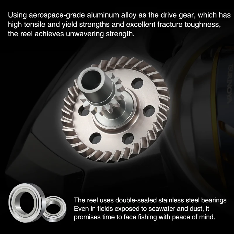 Long TSURINOYA Inshore Casting Spinning Fishing Reel SURPASS 2000 2500 Ultra light High Strength 9kg Drag 6.2:1 Saltwater Wheel smile