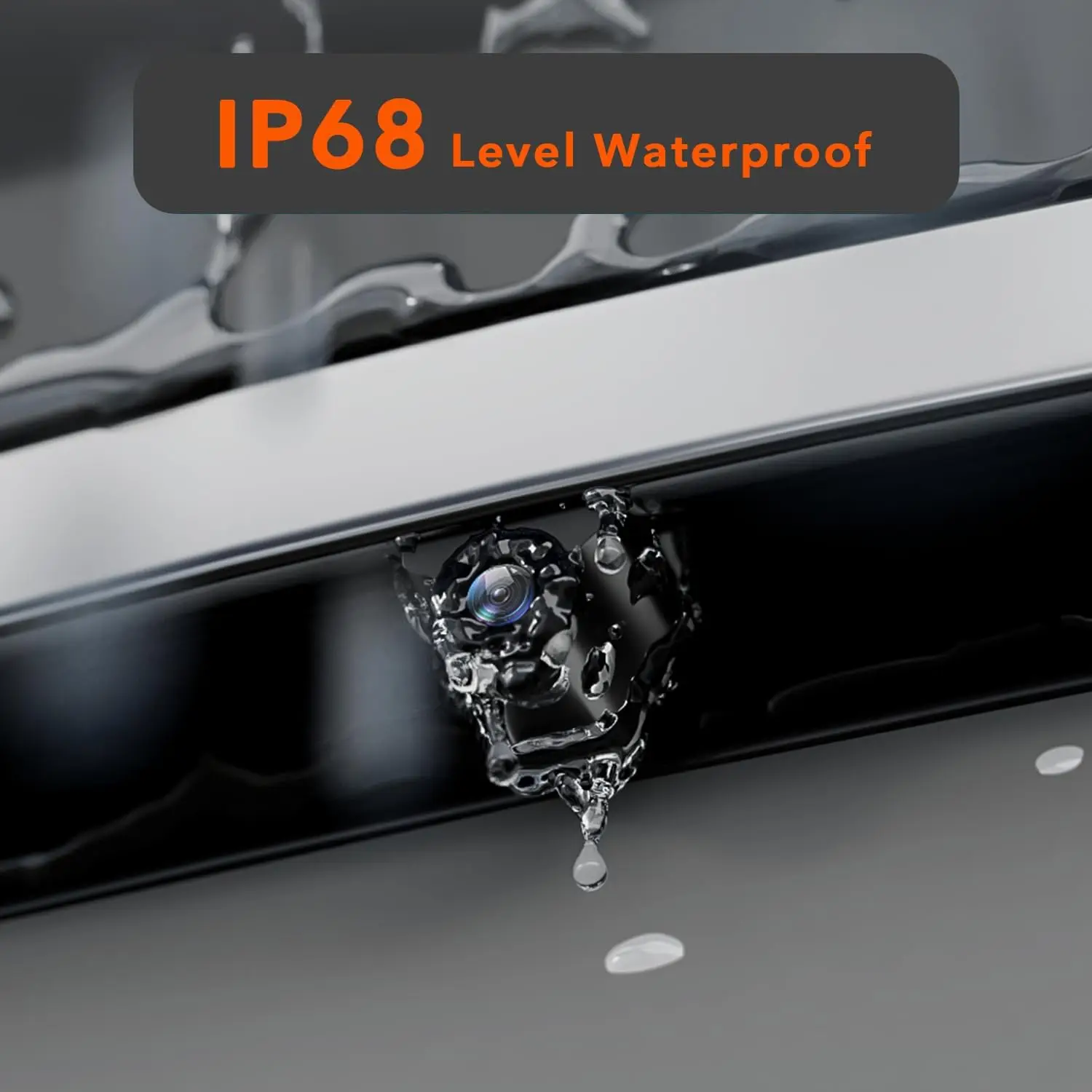 WOLFBOX Upgraded WDR Rear Camera for G840S / G930 / G850 / G900 / G910 / D07, 1080P Waterproof AHD Car Rear View Camera
