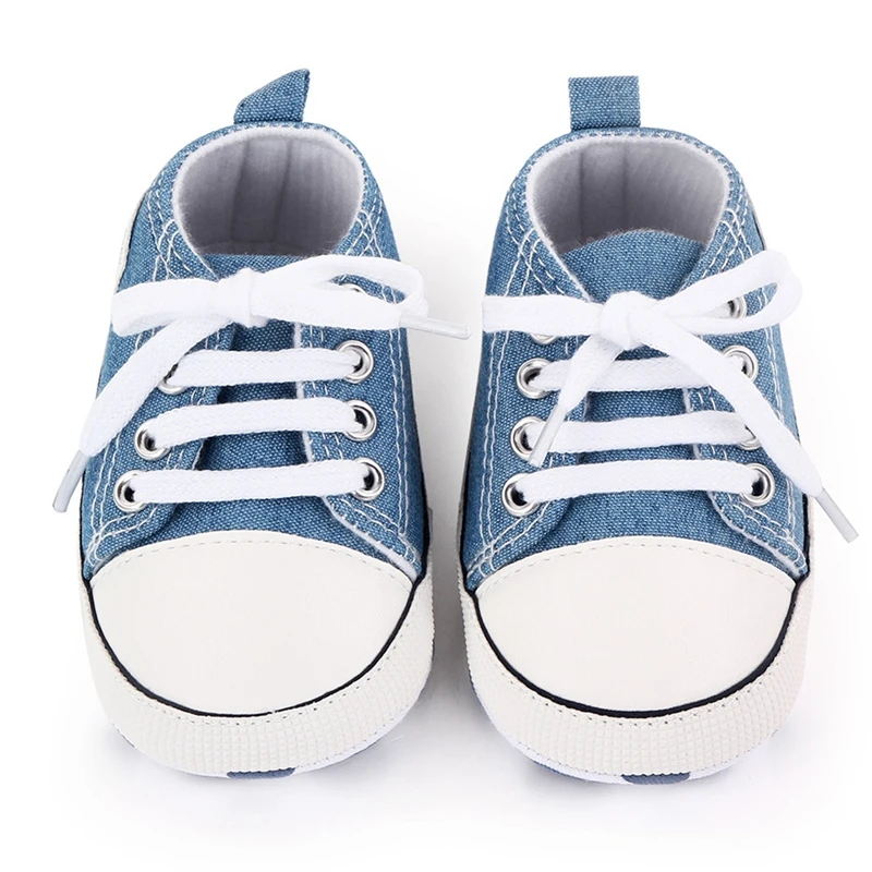Brand Baby Boy Shoes for 1 Year Old new Girl Canvas Sneakers 2025 Newborn Footwear Toddler Lace Up Tenis Buty Infant Trainers Doll Gifts