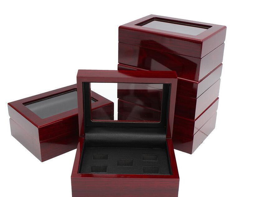 4pcs 2024 Super Bowl Football Team Champions Championship Ring With Wooden Display box Souvenir Men Fan Gift R250425 TRJ7