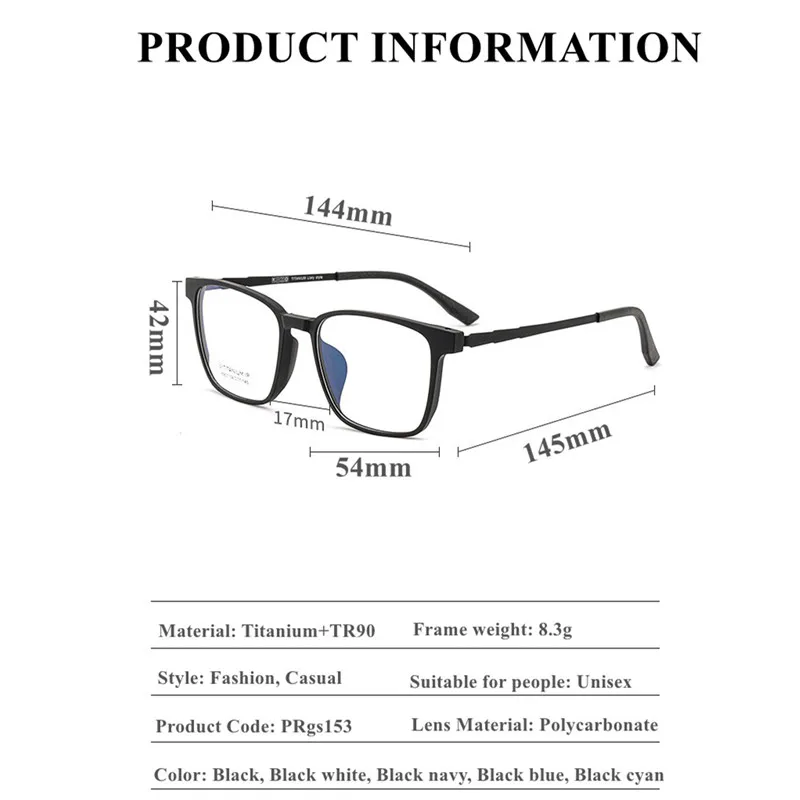 Finished Titanium Photochromic Reading Glasses Progressive Multifocal Presbyopic Glasses Ultralight TR90 Temple Eyeglasses +175