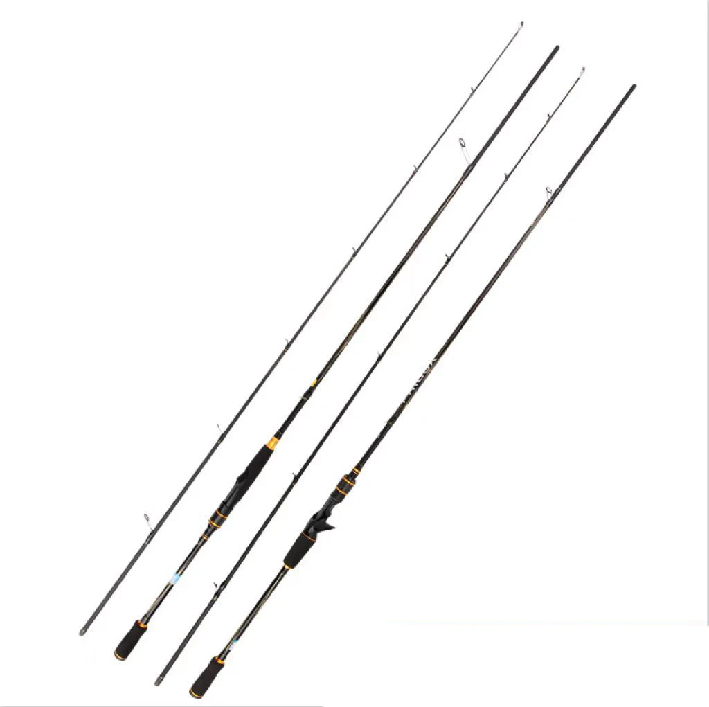 1.65m 1.8m MH Power Casting Fishing Rod 2 Sections Lure Weight 15-45g With Segmented EVA Comfortable Grip Fishing Pole